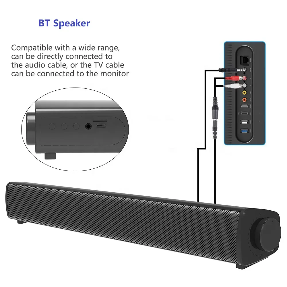 S11A Wireless Speaker Portable Stage Karoke Home Theater Dual Speakers 3D Sound Wireless Computer Desktop TV Wireless Sound Bar