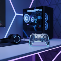 Mando inalámbrico RGB GAMINJA para Nintendo Switch 2/Lite/Switch con batería recargable, controlador de juego de 6 ejes