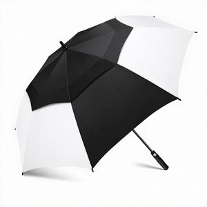 Paraguas Grande Automático, Resistente al Viento y a la Lluvia, con Doble Toldo Ventilado, Empuñadura de Eva, Impresión de Logotipo Personalizado, para Hombre y Mujer - Product Image 1