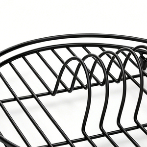 Estante de Almacenamiento y Secado de Platos para Armario de Cocina, Estilo Vintage, de Acero Inoxidable - Product Image 2