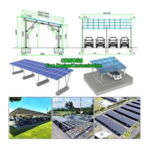 Système de montage au sol pour panneaux photovoltaïques de qualité commerciale, esthétique résidentielle, à usage mixte, pour structure de stationnement solaire - Product Image 5