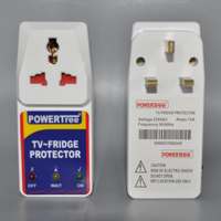 Protector Soket Universal 220V 13A untuk TV dan Kulkas, Pelindung Tegangan Lebih dan Kurang AVS, Pengaman Kulkas, TV, dan Peralatan Rumah Tangga