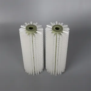 ZXD fruit cleaning cylinder wire brush roller cylindrical conveyor brush
