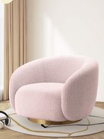 Fauteuil de réception de salon de style français, moderne, minimaliste, de luxe léger, pivotant, pour salon de beauté ou villa