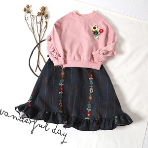 Robe d'été décontractée et habillée en coton pour petites filles, longueur genou, modèle Top100 - Product Image 5