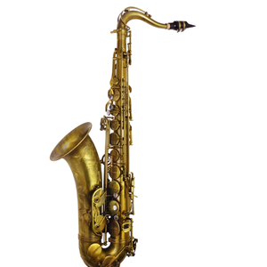Saxofón Tenor Profesional de Latón Tallado a Mano, Tono Sib, Acabado Lacado en Oro, Superficie de Cobre Puro, Instrumento de Viento Fácil de Usar - Product Image 2