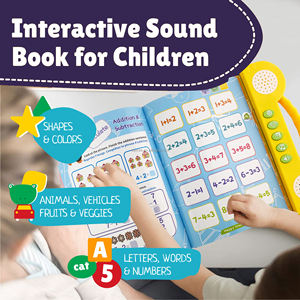 Livre Sonore Interactif Électronique d'Apprentissage Intelligent avec Boutons pour Enfants : Chansons Françaises - Product Image 2