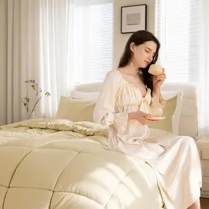 Ensemble de literie couette de luxe Queen Size polyester couette drap de lit ensembles de literie en gros