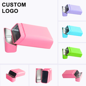 Tùy chỉnh in bản lề tin thuốc Lá Trường hợp bao bì hình chữ nhật Thuốc lá/xì gà hộp thiếc - Product Image 1