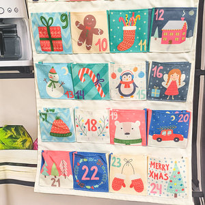 Vente en gros 2025 Décoration intérieure Compte à rebours suspendu Toile Mur de Noël Calendrier de l'Avent - Product Image 6