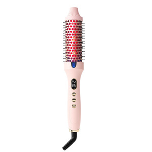 Peigne chauffant multifonctionnel en plastique 3-en-1, <span class=keywords><strong>fer</strong></span> à coiffer double usage pour <span class=keywords><strong>boucler</strong></span>, lisser et donner du volume, beauté personnelle - Product Image 2