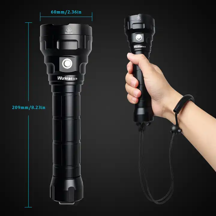 最終値下げ Wurkkos ダイビングライト DL70 防水 13000LM Wurkkos ダイビングライト DL70 LED 懐中電灯 防水 13000LM
