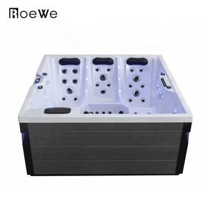 Bañera al aire libre con panel de control de marca, spa de hidromasaje al aire libre, bañera de hidromasaje acrílica - Product Image 3