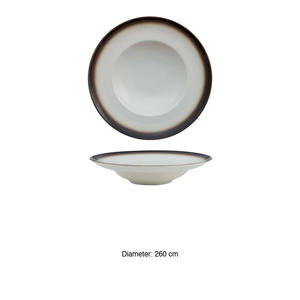 Bol à pâtes brun Marmaris 26 cm, intérieur 16,5 cm, Gural -6 - Product Image 3