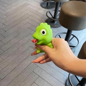 Nouveauté Huayao : Jouet à presser en silicone TPE, grenouille ou dinosaure de dessin animé à récupération lente, cadeau de décompression pour garçons et filles de 2, 4, 8, 13 ans - Product Image 5