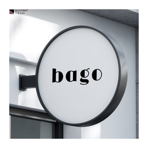 80CM Rectangle Aluminum Frame Stainless Steel Acrylic <b>Led</b> Lightbox Signage Custom Outdoor Waterproof <b>Light</b> <b>Boxes</b> - Product Image 1