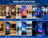 Pantalla LED para Interiores de 960*1920mm, Pantalla LED de Mantenimiento Frontal, Cartel Digital para Publicidad en Tiendas, Exposiciones y Eventos