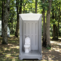 Combo douche et toilettes en PEHD design moderne Toppla Salle de bains mobile extérieure portable