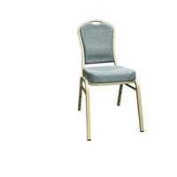 Chaises pliantes modernes minimalistes en aluminium Silver Horse avec rembourrage doux pour banquets d'hôtel, hall de mariage et restaurants haut de gamme