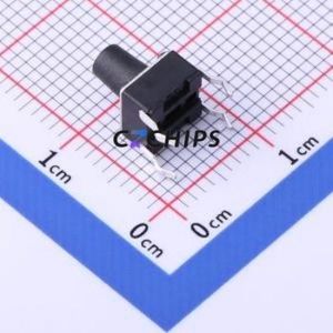 TSD001A08026A Tactile Switch Through hole Component (THT)-4P,6x6mm Switch Round Button 2.6N Through Hole 6mm - Product Image 2