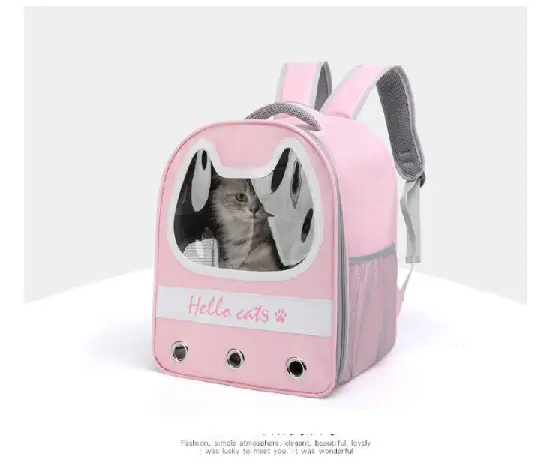 Venta caliente jaula diseño femenino mascota mochila portátil al aire libre gato perro portador con precios de fábrica