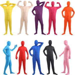 Traje de Demonio Negro Elástico de Cuerpo Entero Unisex, Disfraz Invisible para Adultos de Poliéster para TV y Cine, para Halloween - Product Image 2