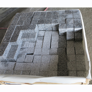 Lồng Vào Nhau Ánh Sáng Trắng Xám Granite <span class=keywords><strong>Cube</strong></span> Lát Đá Gạch Ba Lan - Product Image 1