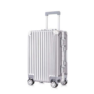 New 24 inch large travel luggage with durable stainless steel ABS PC pole aluminum frame luxury luggage - Product Image 1