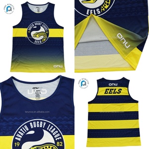 Tinh Khiết Tùy Chỉnh Cảm Ứng Bóng Đá <span class=keywords><strong>Singlets</strong></span> Thăng Hoa In Nrl Giải Đấu Bóng Bầu Dục Tank Top Người Đàn Ông Của Thể Thao Đào Tạo <span class=keywords><strong>Singlets</strong></span> Cho Bán Buôn - Product Image 3