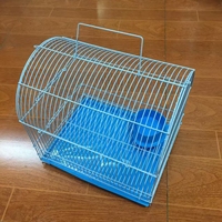 Nouveau Style petites maisons d'oiseaux en métal moyen belle oiseau perroquet canari Cages avec bouton fermeture nid pour petit animal de compagnie élevage