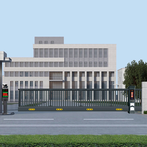 <span class=keywords><strong>Portail</strong></span> <span class=keywords><strong>coulissant</strong></span> cantilever automatique commercial pour entrée extérieure d'entreprise industrielle, clôture de sécurité pour allée principale - Product Image 2