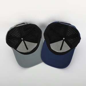 Gorra de béisbol de golf de alta calidad OEM gorra de poliéster con agujero cortado con láser deporte de 5 paneles logotipo bordado impermeable personalizado al por mayor - Product Image 6