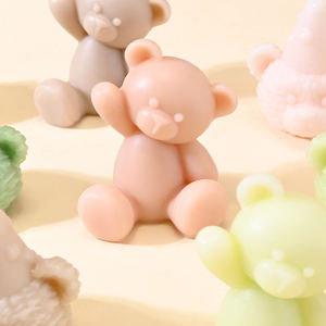 DM1086 3D Goodbye Little Bear vela moldes DIY cumpleaños sombrero oso resina <span class=keywords><strong>Chocolate</strong></span> hornear silicona <span class=keywords><strong>molde</strong></span> <span class=keywords><strong>para</strong></span> decoración del hogar - Product Image 4