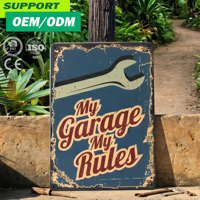 Letrero Metálico Vintage Personalizado para Servicio Automotriz, Arte de Pared, Placa Metálica Retro Decorativa, Póster para Garaje, Bar, Cueva del Hombre, Hogar, MOQ Pequeño
