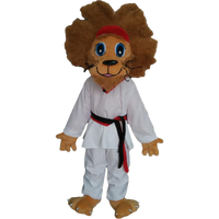 Costumes de mascotte lion en fourrure à bon prix, en peluche, thème Halloween, pour adultes unisexe, marque Blue Sky, en vente