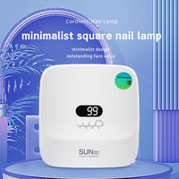 Lampu Kuku LED UV Portabel Nirkabel, Pengering Gel Cepat untuk Salon dan Manikur di Rumah