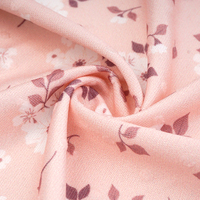 Tela personalizada con estampado de puntos grandes Dobby, color lila empolvado, con diseño de puntos suizos, para prendas infantiles.