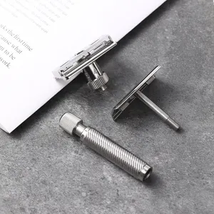 RTS Yaqi Slope Stainless Steel Adjustable Slant Head Mens Double Edge Blade Safety Razor Classic Shaving