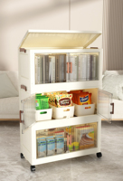 Armoire de rangement pliable en plastique à 5 niveaux avec portes pour vêtements de chambre à coucher – Prix usine