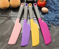 Spatule en silicone monobloc pour pâtisserie, crème, salade, confiture et mélange domestique