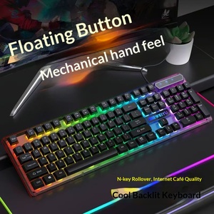 Mechanical Feeling Keyboard <b>Mouse</b> Combo RGB Backlit Gaming Two Piece Set Universal <b>For</b> PC Laptop E Sports Wholesale - Product Image 1