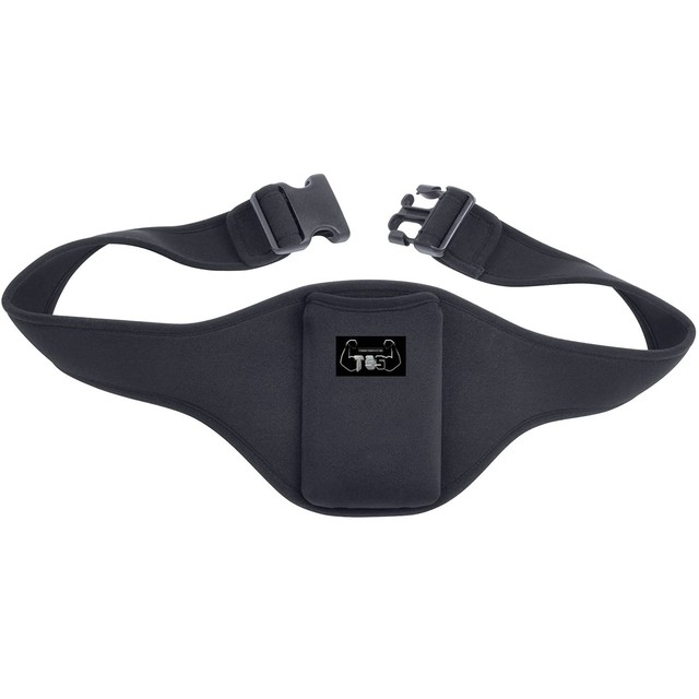 Neoprene Adjustable Microphone Belt Holder Fitness Waist Bag Sports Carrier Pouch Mic Belt for Fitness Instructors Speakers