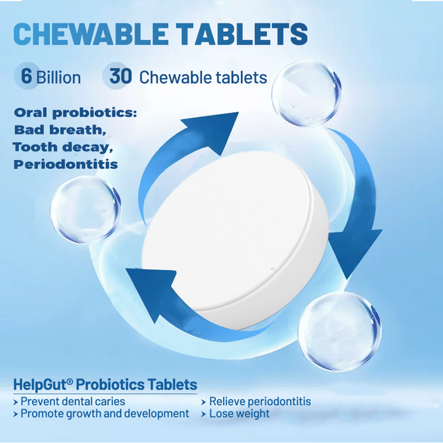 Micro-encapsulated OEM 800B Probiotic Tablet for Bad Breath Containing Lactobacillus Rhamnosus CCFM1138