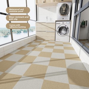 Revêtement de sol en vinyle <span class=keywords><strong>auto</strong></span>-adhésif, imperméable, antidérapant, en rouleaux, motifs bois, moquette, marbre, pour usage intérieur - Product Image 2