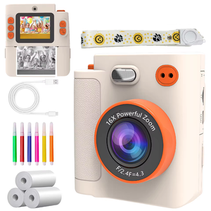 Cámara Infantil de Doble Lente con Impresión Instantánea, Full HD, Material Plástico, el Mejor Regalo para Niños y Niñas de 3 a 12 Años - Product Image 1