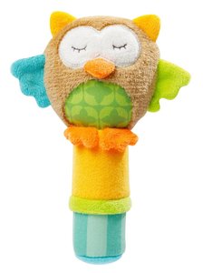 Marionnette à main pour nouveau-né, jouet doux et en peluche, <span class=keywords><strong>hochet</strong></span> apaisant en forme d'animal, <span class=keywords><strong>hochet</strong></span> à bâtonnet BB - Product Image 4