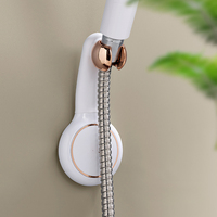 Support mural multidirectionnel Huamili pour pomme de douche, en ABS et PP, étagère utilitaire pratique pour salle de bain et douche
