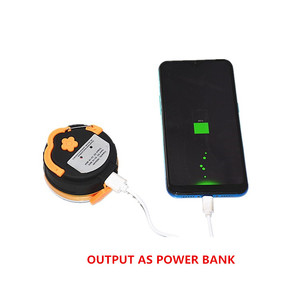 Ngoài trời không thấm nước đa chức năng móc mini xách tay Lều đèn lồng đèn USB sạc Led cắm trại ánh sáng với ngân hàng điện - Product Image 3