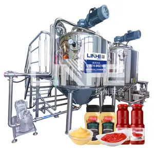 Macchine per la produzione di salsa emulsionante sottovuoto Mixer ketchup macchine per cosmetici macchina per la produzione di maionese