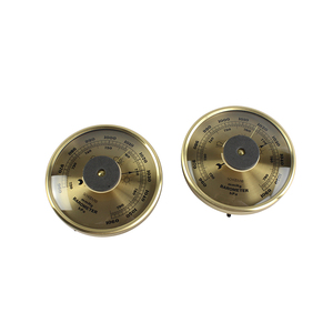 Good Quality Yellow <strong>Weather</strong> Instrument Metal Aneroid <strong>Barometer</strong> - Product Image 1